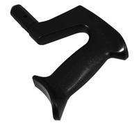 Black PP Cane Handle Protector for Cane and Crutch Support | Ergonomic Shaped Grip, Easy Installation, Enhanced Stability, Suitable for Mobility Challenges, Black Finish