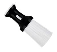 Black Pp Flat Shape Barber Duster Salon Brush for Hair Cutting