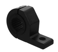 Black PP Lamp Tube Clamp for Crash Bars and Light Bars | Tool Assisted Tightening, Secure Mounting with Rubber Pads, for Road Enthusiasts and Auto Modifiers