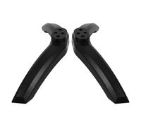Black PP Television Base Stand for Tabletop Support with Screws | Minimalist Replacement Leg Set, Bedroom Console or Desktop Use, Modern Sleek Look, for Flat Surfaces