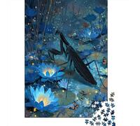 Black Predatory Mantis, Water Lily Rätsel Für Erwachsene || 70x50cm/1000pcs Puzzles Lernspiele Home Decor Puzzles
