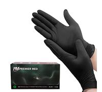 Black Premier Med Nitrile Gloves (100) - SMALL - Medical, Dental, Tattoo, Beauty