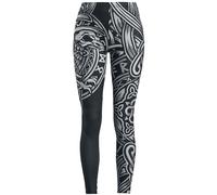 Black Premium by EMP Black Leggings with Celtic-Style Print Leggings black 5XL