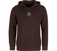 Black Premium by EMP Brown Hoodie with drawstring Knitted Jumper brown L