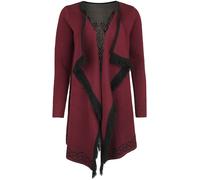 Black Premium by EMP Cardigan With Ornaments Cardigan burgundy M