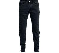 Black Premium by EMP Celtic fine lines Jeans Johnny Jeans black W31L32