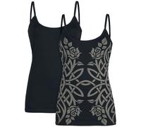 Black Premium by EMP Double Pack Spaghetti-Strap Tops Top black L