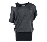Black Premium by EMP Double Pack T-shirt and Top with Glimmer T-Shirt black XXL