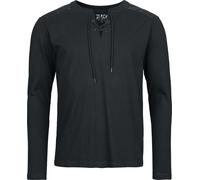 Black Premium by EMP Essential Long-Sleeved Top with Lacing Long-sleeved Top black XL