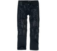 Black Premium by EMP Essential - Slim Cargo Jeans with lacing Jeans black W31L32