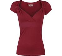 Black Premium by EMP Fashion V-Top T-Shirt burgundy L