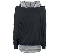 Black Premium by EMP Get Loose Long-sleeve Shirt black grey 5XL