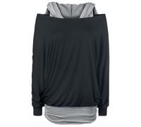 Black Premium by EMP Get Loose Long-sleeved Top black grey XL