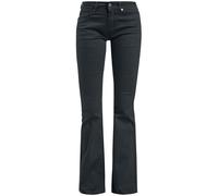 Black Premium by EMP Grace - Black Jeans with Turn-Up Jeans black W31L32