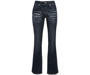 Black Premium by EMP Grace - Dark-Blue Jeans with Wash and Turn-Up Jeans dark blue W32L32