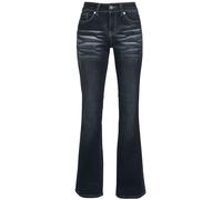 Black Premium by EMP Grace - Dark-Blue Jeans with Wash and Turn-Up Jeans dark blue W35L34