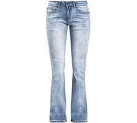 Black Premium by EMP Grace - Light-Blue Jeans with Wash and Turn-Up Jeans light blue W31L32