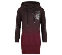 Black Premium by EMP Hoodie Dress Mini Dress black dark red S
