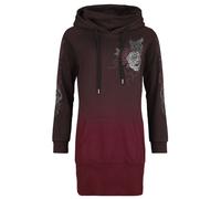 Black Premium by EMP Hoodie Dress Mini Dress black dark red XL