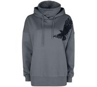 Black Premium by EMP Hoodie with integrated standing collar Hoodie grey 4XL