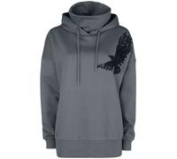Black Premium by EMP Hoodie with integrated standing collar Hoodie grey M