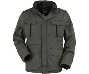Black Premium by EMP Jacket with hidden hood Winter Jacket olive olive camo M