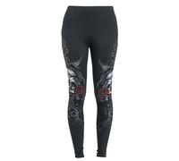 Black Premium by EMP Leggings With Skull And Roses Print Leggings black S