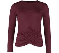 Black Premium by EMP Long sleeve with gathered sleeves Long-sleeve Shirt burgundy XL