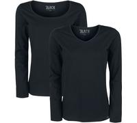 Black Premium by EMP Longsleeve Double-Pack Long-sleeved Top black 3XL