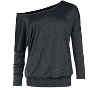 Black Premium by EMP Longsleeved Shirt With Glimmer Effect Long-sleeve Shirt black S