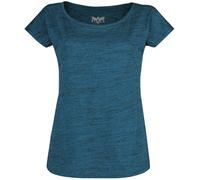 Black Premium by EMP Mottled-Look Blue T-Shirt T-Shirt blue S