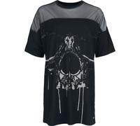 Black Premium by EMP Oversized T-shirt with Mesh & Skull print T-shirt black M