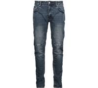 Black Premium by EMP Pete Crinkled (Straight Fit) Jeans dark blue W32L34