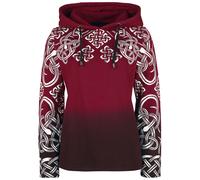 Black Premium by EMP Red hoodie with Celtic print Hoodie black red M