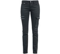 Black Premium by EMP Skarlett - Black Jeans with Variable Hem Jeans black W32L34