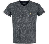 Black Premium by EMP T-shirt with Rune Print T-Shirt grey 5XL