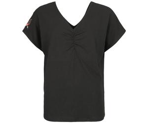 Black Premium by EMP T-shirt with shirred V-neck T-shirt black M