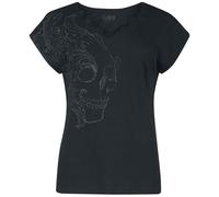 Black Premium by EMP T-shirt with skull print and lace T-Shirt black XL