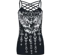 Black Premium by EMP Top with raven print Top black L