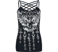 Black Premium by EMP Top with raven print Top black XL