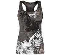 Black Premium by EMP Washed Top with Print Top grey M