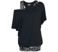 Black Premium by EMP When The Heart Rules The Mind T-shirt black grey XS