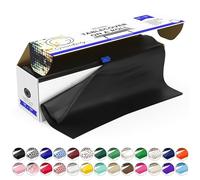 Black Premium Disposable Plastic Picnic Tablecloth 54 Inch. x 100 Ft. Table Cover Roll By Grandipity