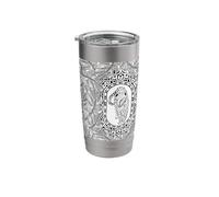 Black Preppy Leopard, Palm Leaf Jungle Stainless Steel Insulated Tumbler