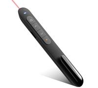 Black Presentation Clickers, 328FT Presentation Clicker for PowerPoint Remote, 2.4GHz Hyperlink Volume Wireless PowerPoint Presentation Clicker for Powerpoint Computer Laptop Mac(No Battery)