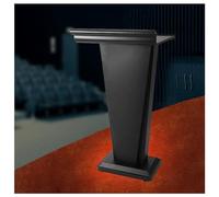 Black Presentation Podium Stand - Versatile Floor Lectern for Churches, Restaurants & Events, Durable Pulpit Desk, Stylish Hostess Stand for Public Speaking & Presentations