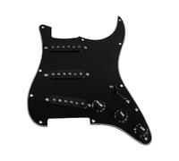 Black Prewired SSS Guitar Pickguard 11 Hole Loaded Alnico 5 Staggered Single Coil Pickup 50/50/52mm For ST Electric Guitar