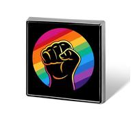 Black Pride Rainbow Peace Funny Lapel Tie Pin Buttons Brooch Badge Pin Clothes Hat Accessories for Men Women