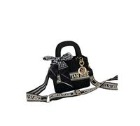 (Black) Princess Diana bag D family handbag small square bag