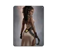 Black Princess Queen African Tin Sign Vintage Metal Pub Club Cafe Bar Home Wall Art Decoration Poster Retro 12x16inch(30x40cm)